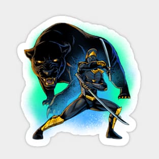 Ninja Panther Sticker